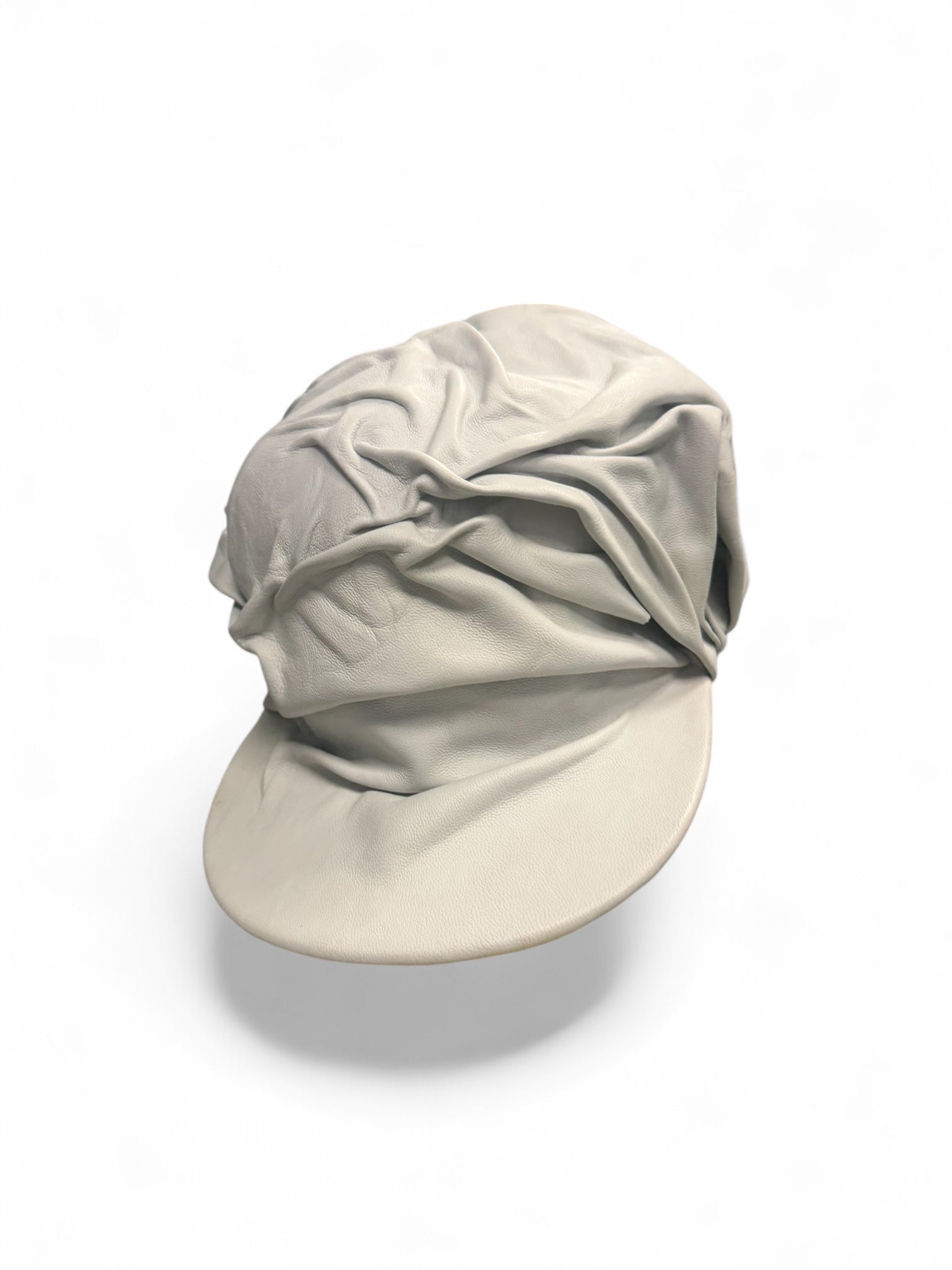 Creased Leather Snap Back