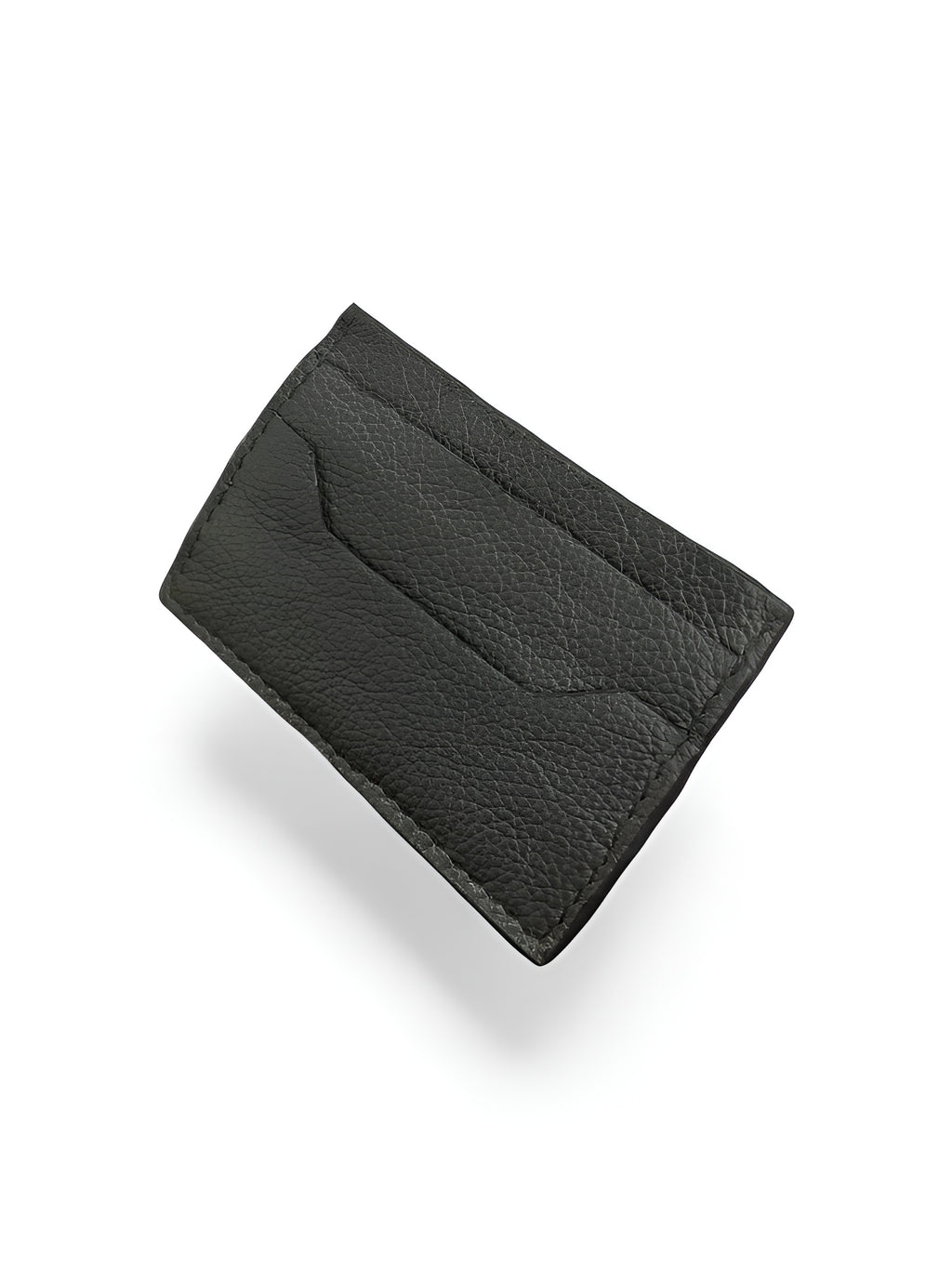 Creased Leather Card Holder