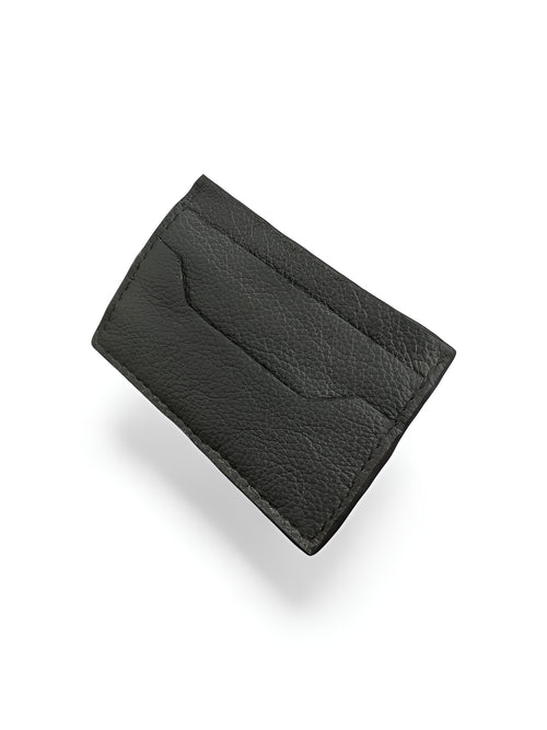 Creased Leather Card Holder