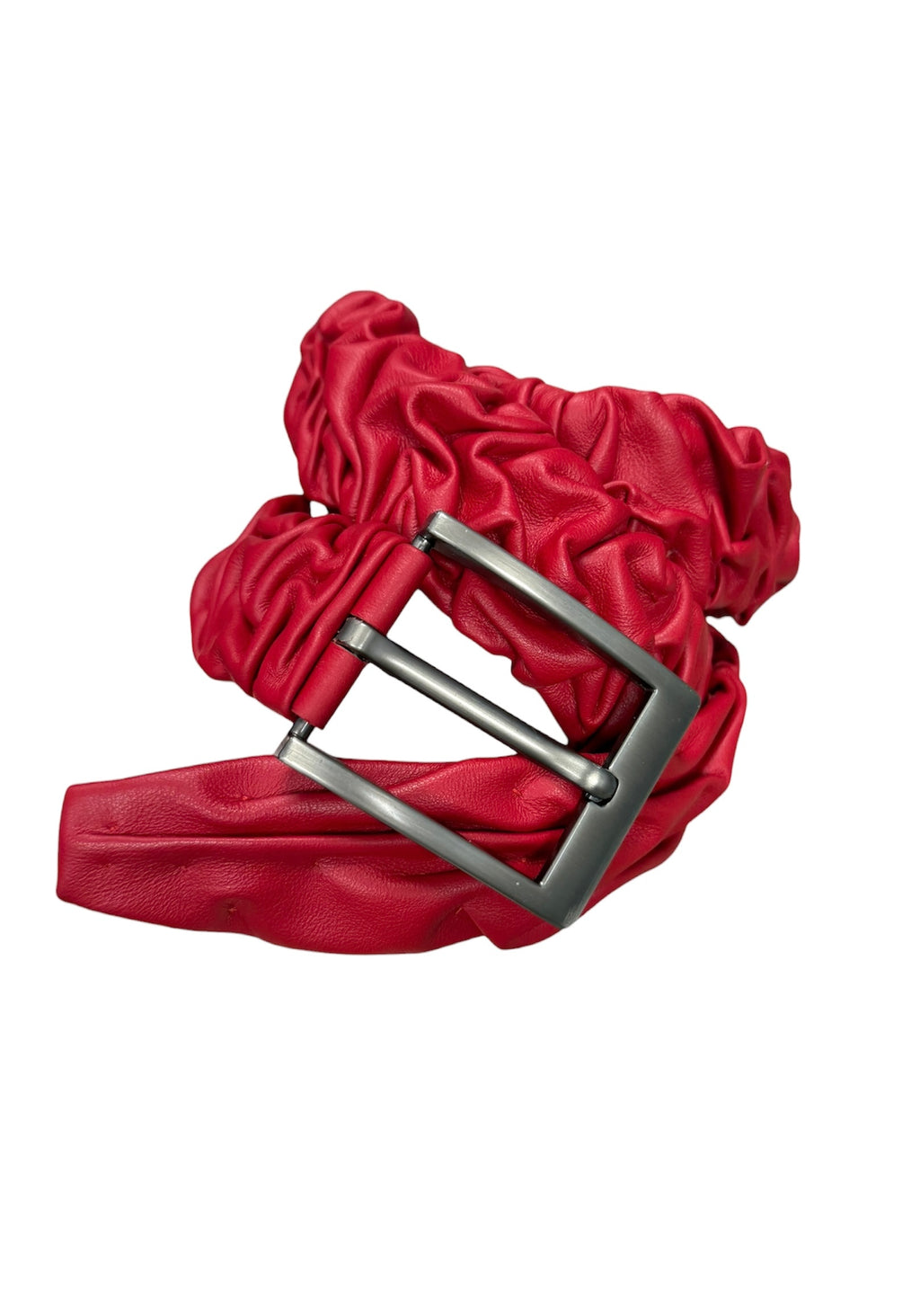 Creased Leather Belt