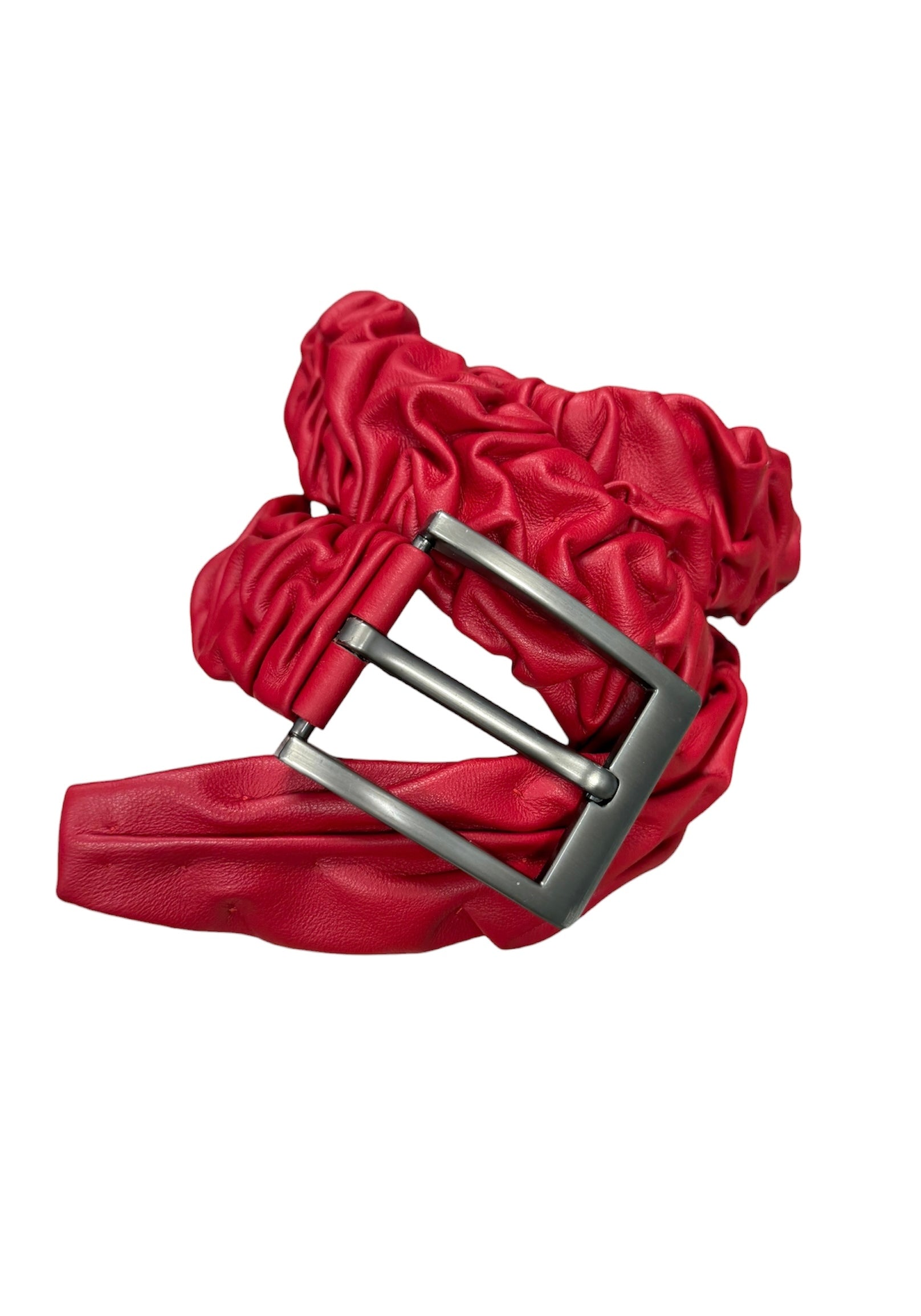 Creased Leather Belt