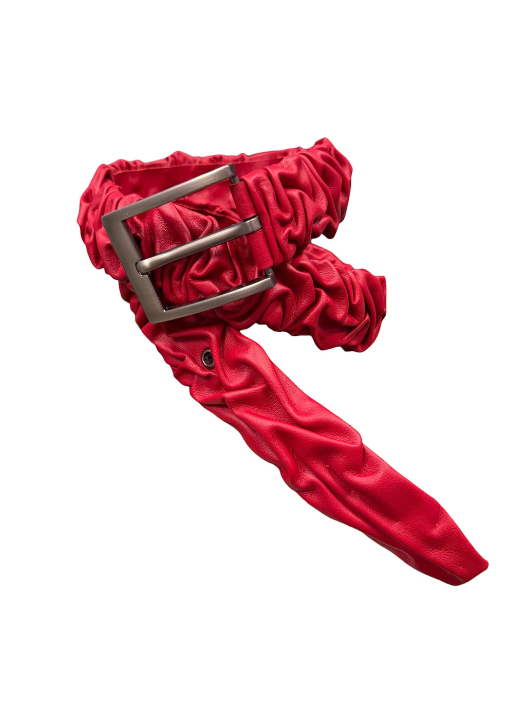 Creased Leather Belt