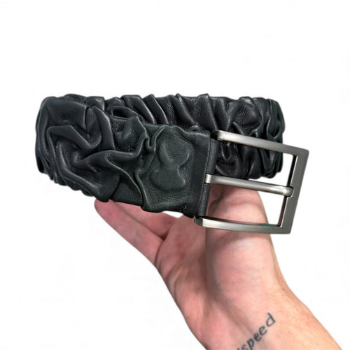 Creased Leather Belt