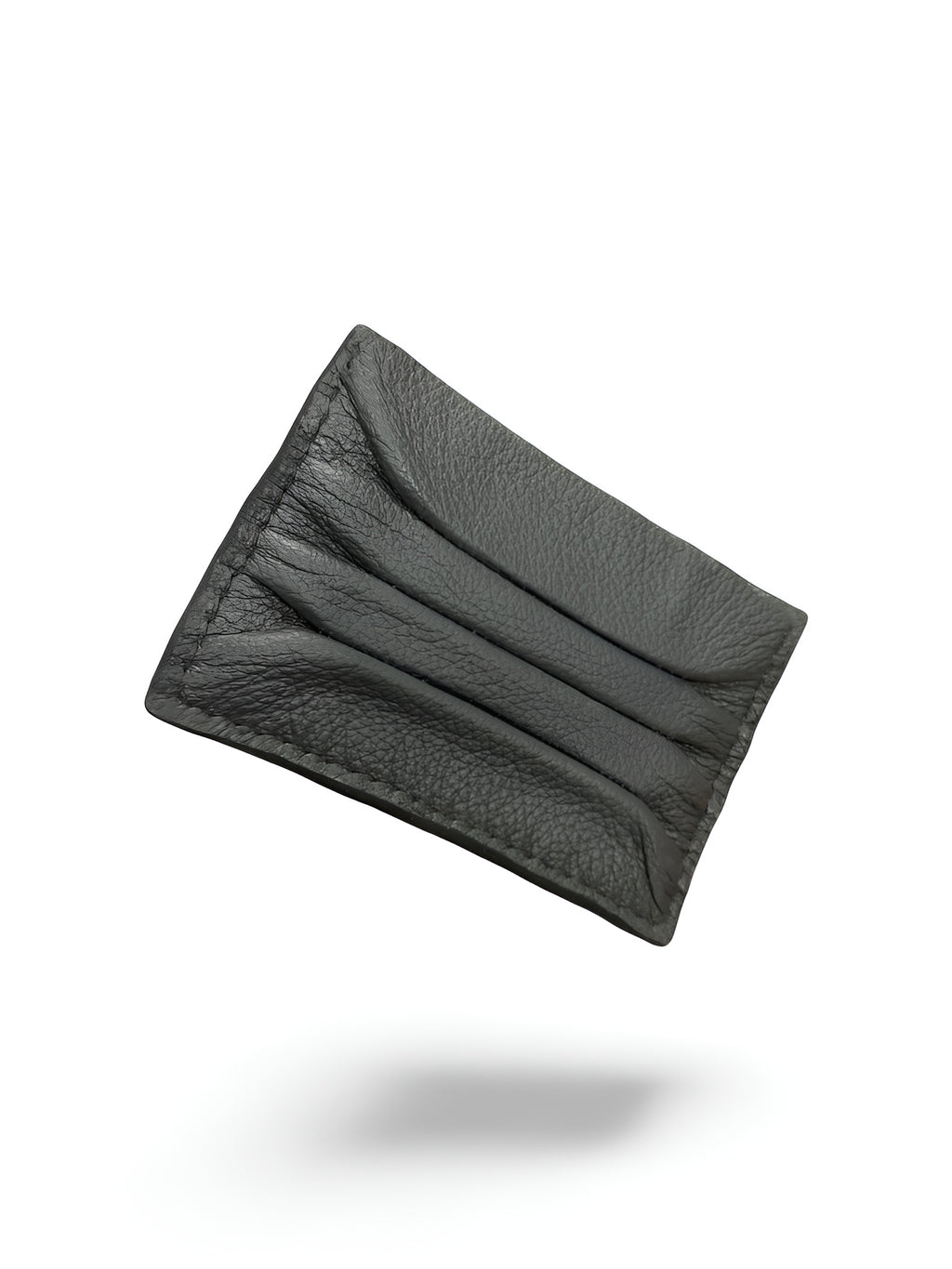 Creased Leather Card Holder