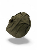 Creased Leather Deerstalker Cap