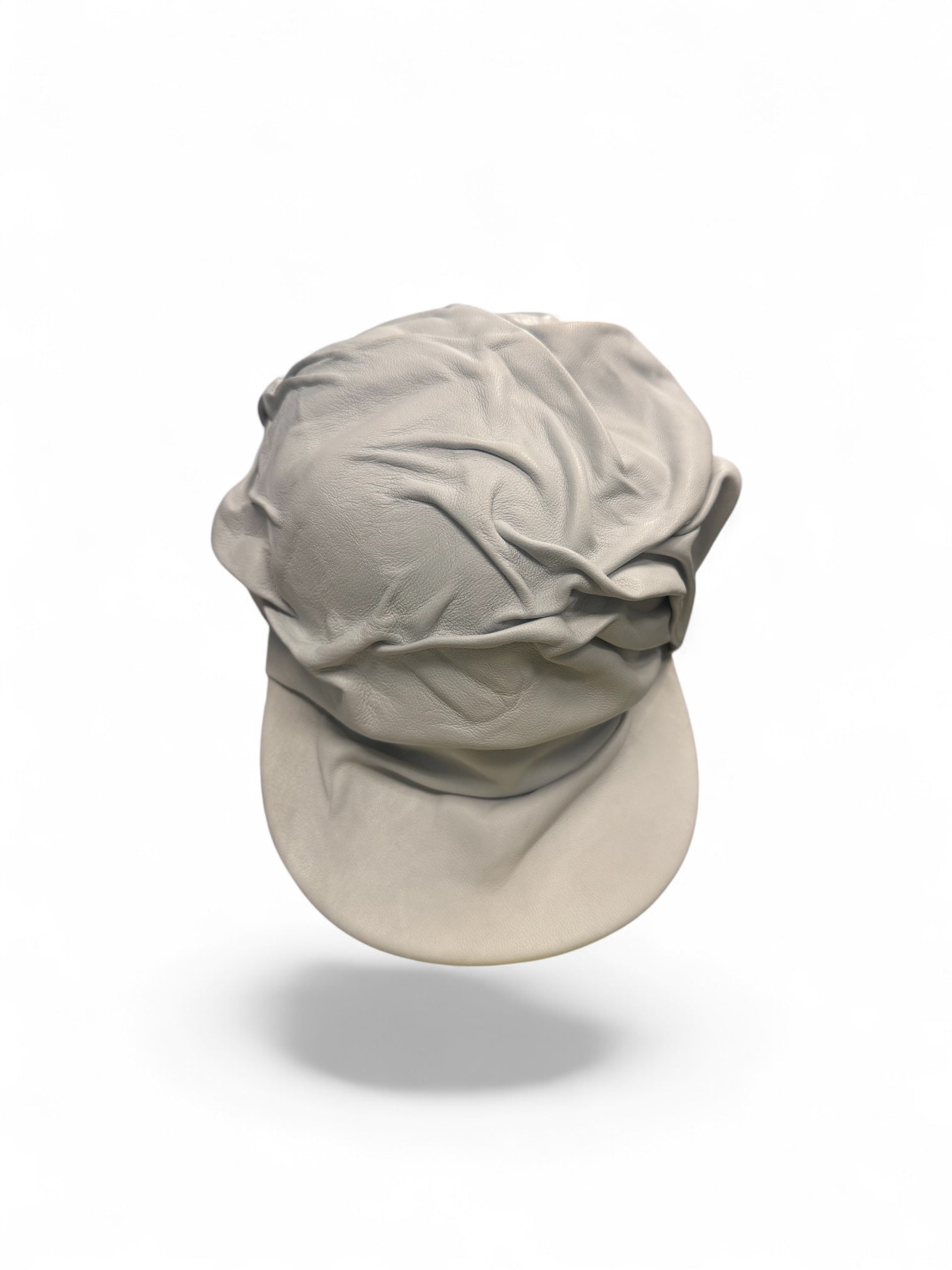 Creased Leather Snap Back